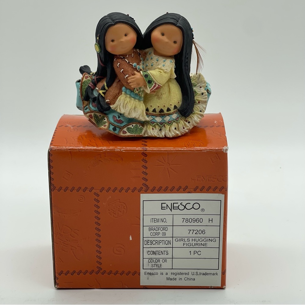 Friends of the Feather Girls Hugging Figurine